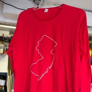 Rutgers Red Long Sleeve Graphic Tee